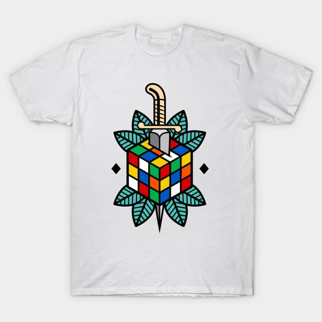 Rubiks Cube Tattoo T-Shirt by Woah_Jonny